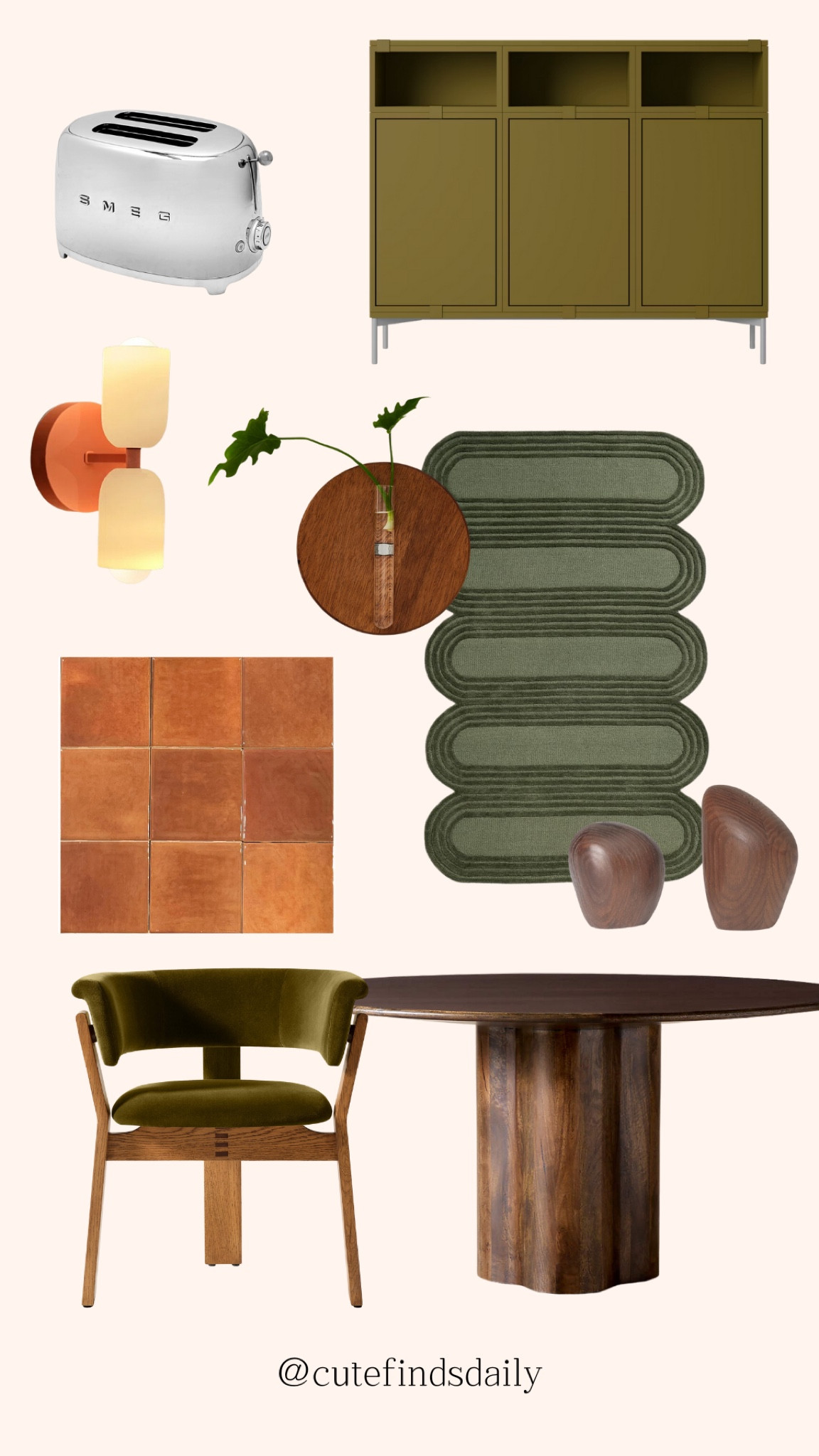 Warm and cozy mid-century modern kitchen design inspiration. Colorful kitchen decor, rugs, dining room table and dining chairs, and more.  #midcenturymodern #mcm #home #decor #kitchen #diningroom #interiordesign


#LTKvlog #LTKHome