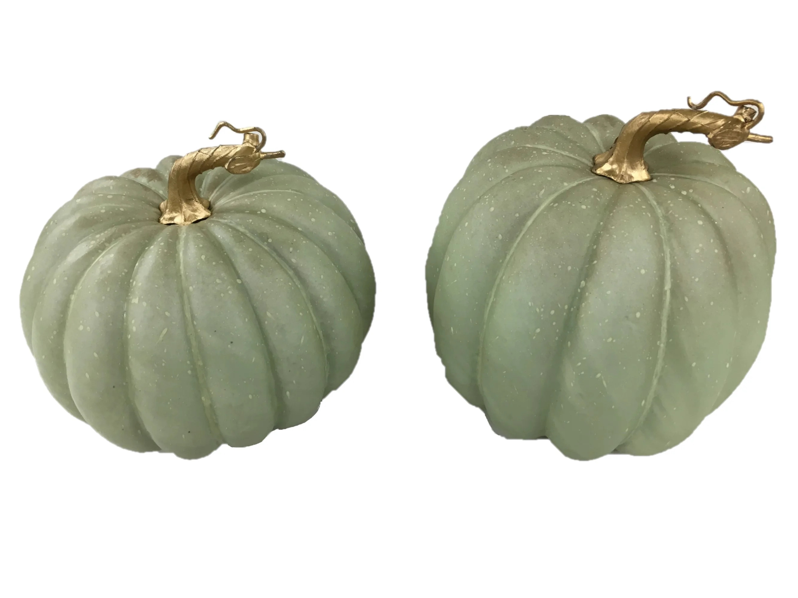 Way to Celebrate Thanksgiving Green Pumpkins Decoration, Set of 2 | Walmart (US)