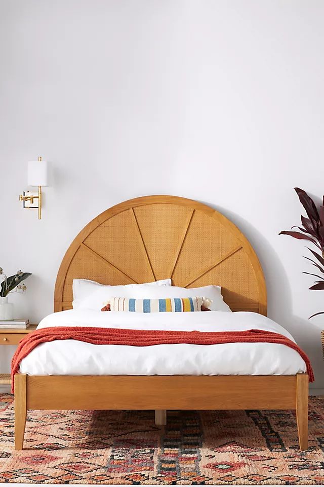 Wallace Cane and Oak Bed | Anthropologie (US)