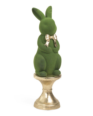 44in Flocked Moss Rabbit | TJ Maxx
