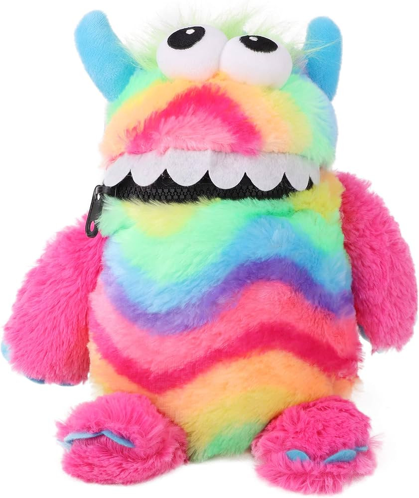 Toyland® 9" (23cm) Rainbow Colour Worry Monster Plush Soft Toy - Loves Eating Your Worries | Amazon (US)