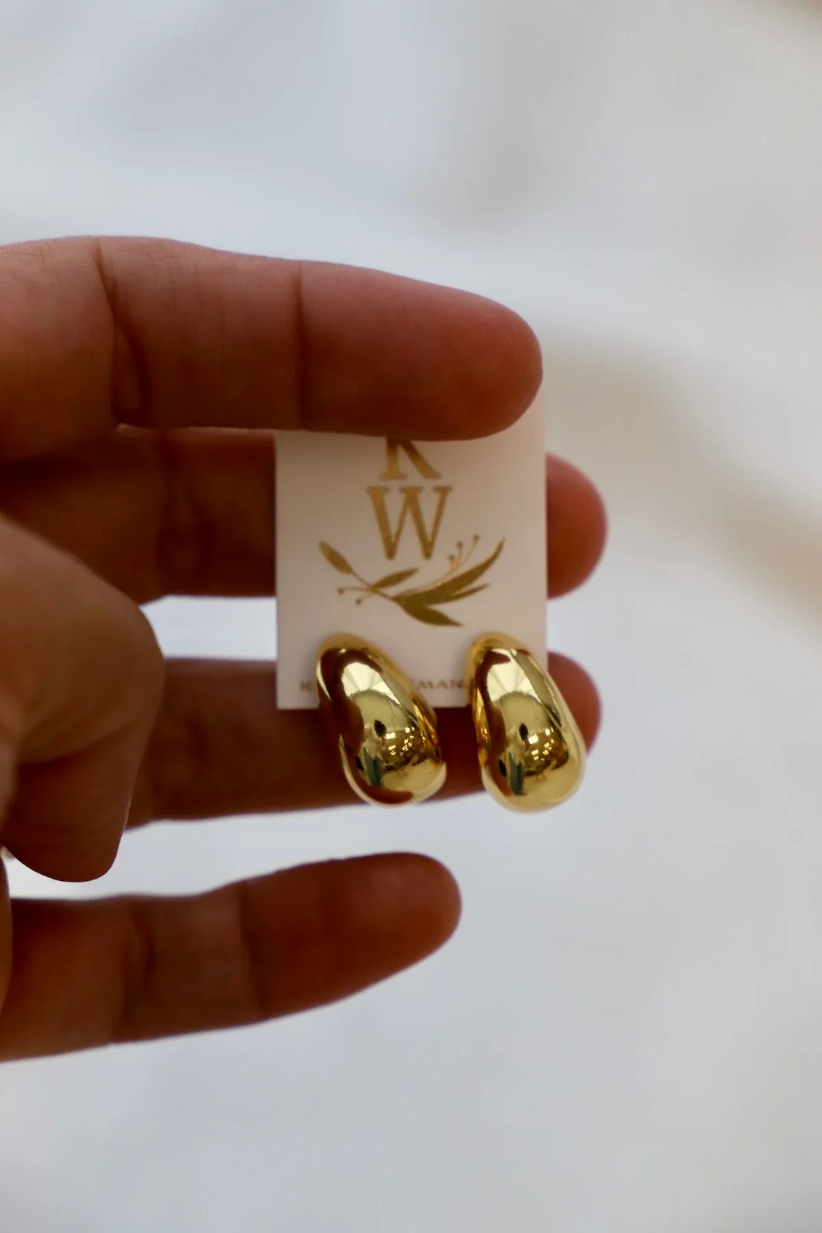 BONNIE CHUNKY TEARDROP STUDS | Katie Waltman Jewelry