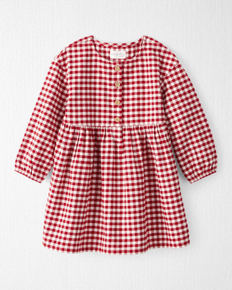 Toddler Girl Organic Cotton Flannel Dress | Carter's Inc