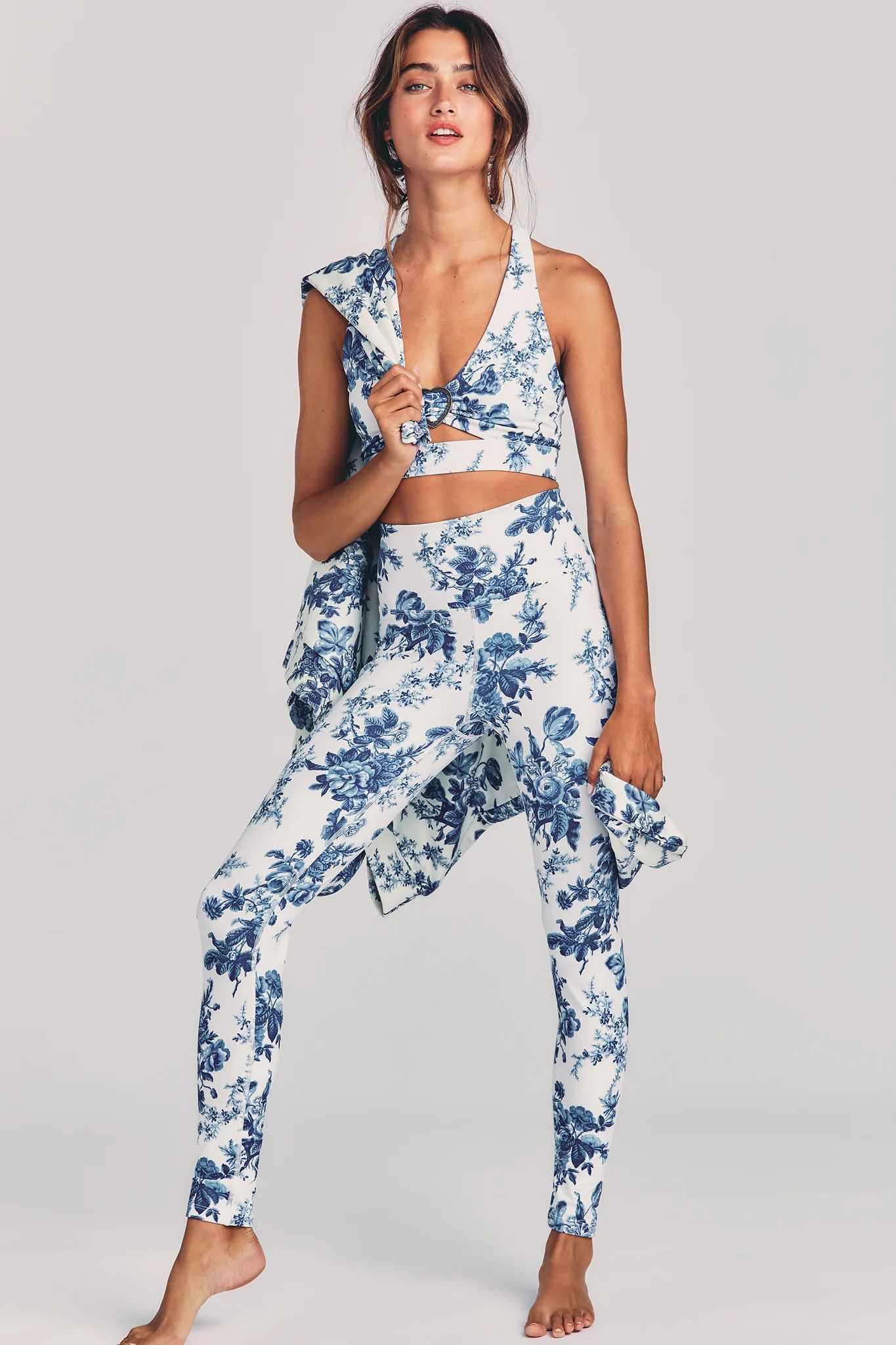 LoveShackFancy X Beach Riot Piper Legging Versailles Blue | Beach Riot