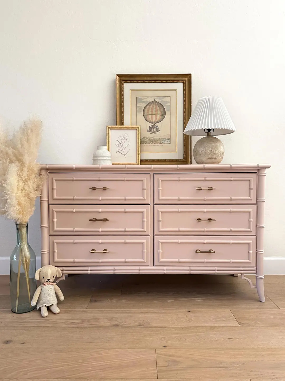 SOLD - Vintage Dixie Aloha Faux Bamboo Pink 6-drawer Dresser - Etsy | Etsy (Global)