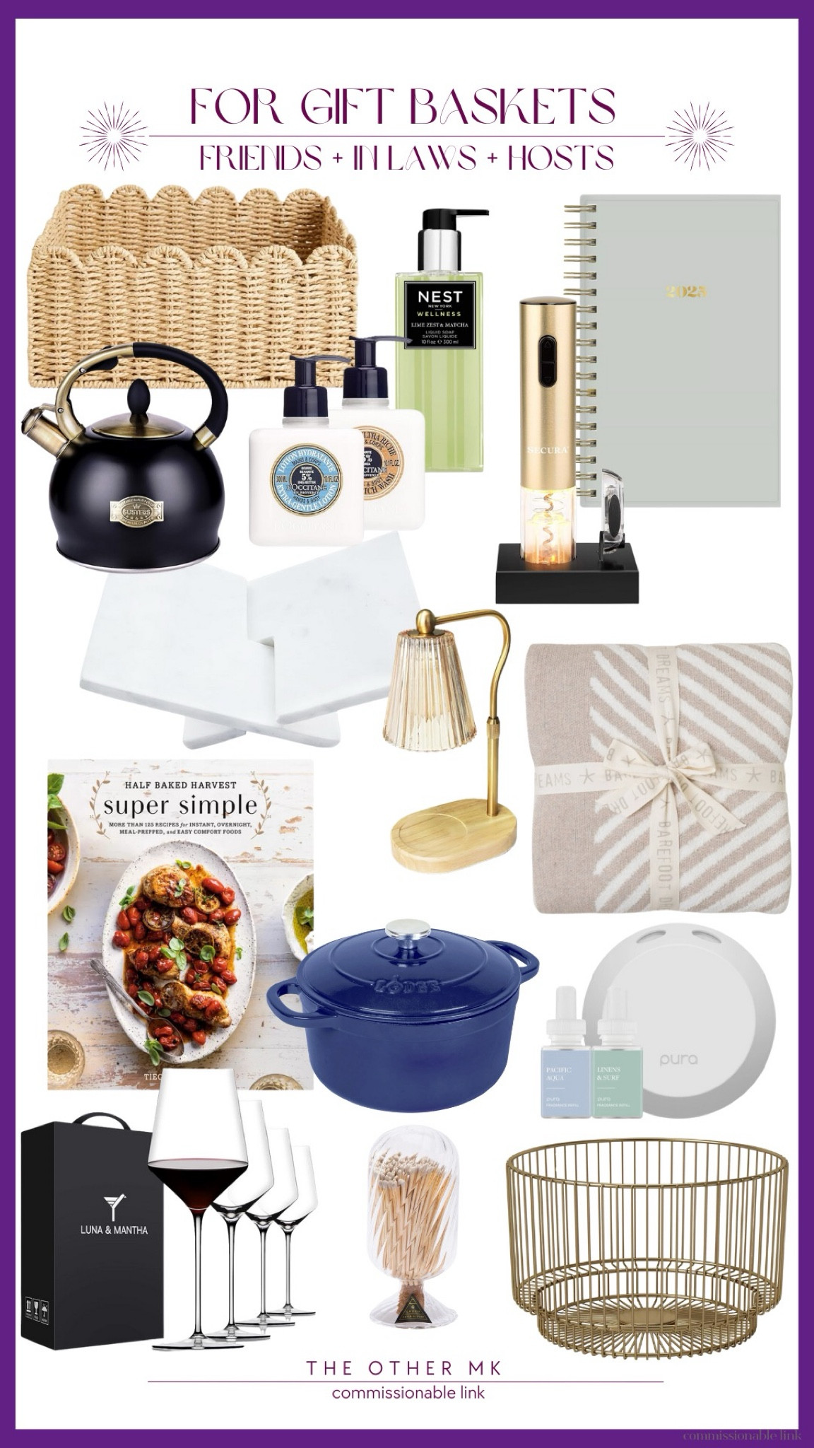 Gift basket, burr basket, neutral gifts, holiday gifts, gifts for host, gifts for in laws 

#LTKHoliday #LTKGiftGuide #LTKFindsUnder100