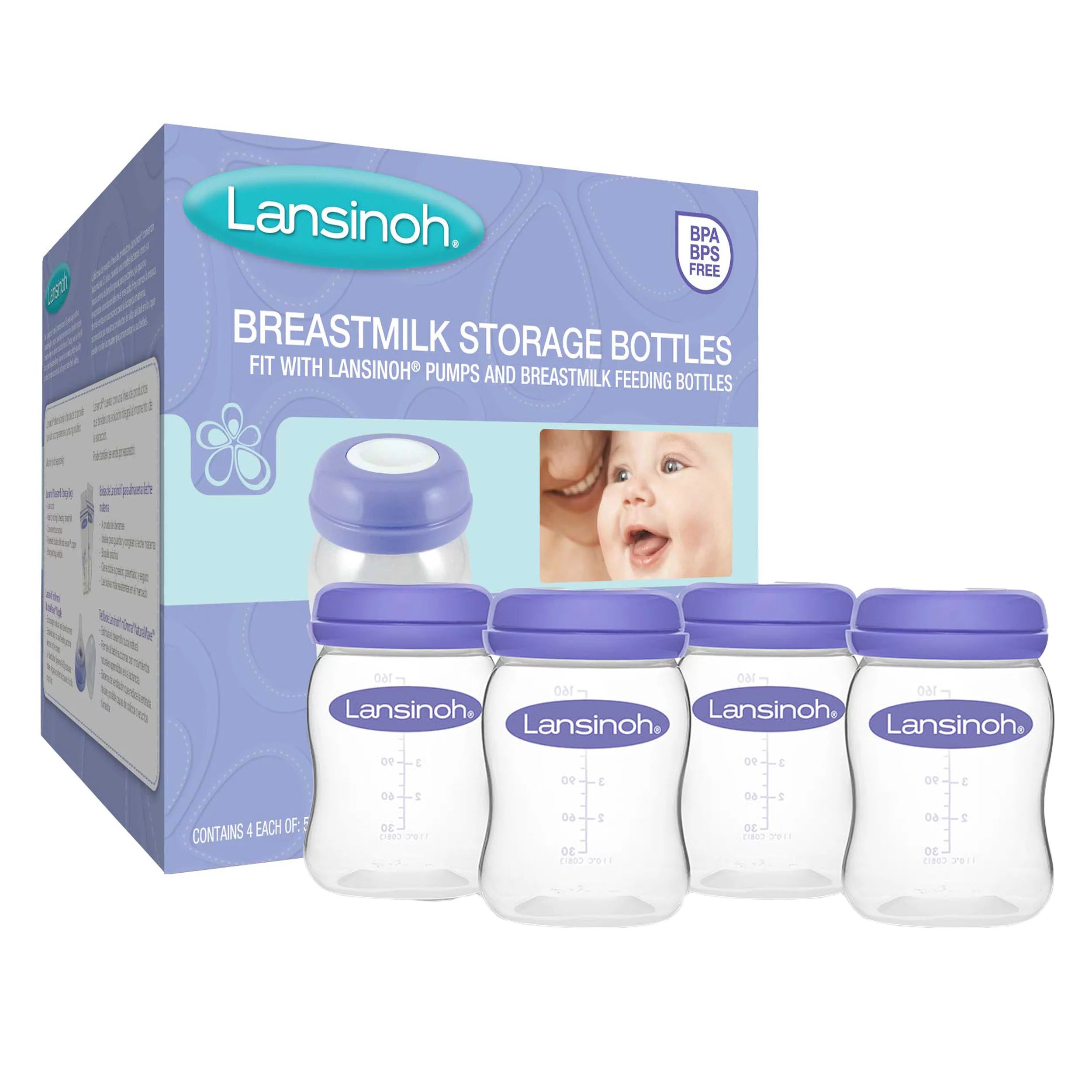 Breastmilk Storage Bottles, 4 count | Walmart (US)