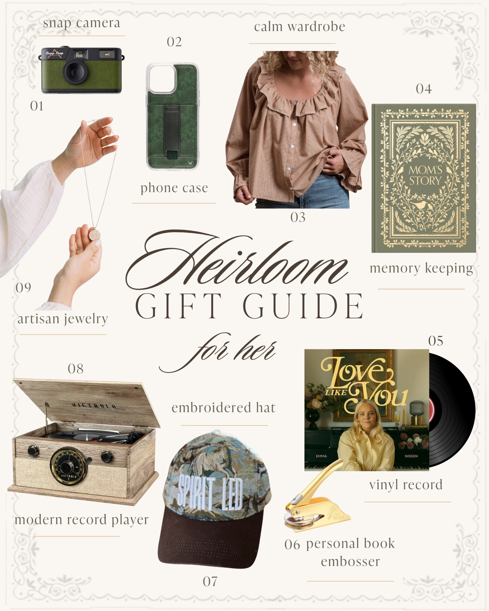 Heirloom gifts worthy of adding to your wish list & for gifting to the women in your life who love quality & timelessness in their everyday lives. These gifts encourage phone-free days & a life well-loved. 

#LTKGiftGuide #LTKSeasonal #LTKHoliday