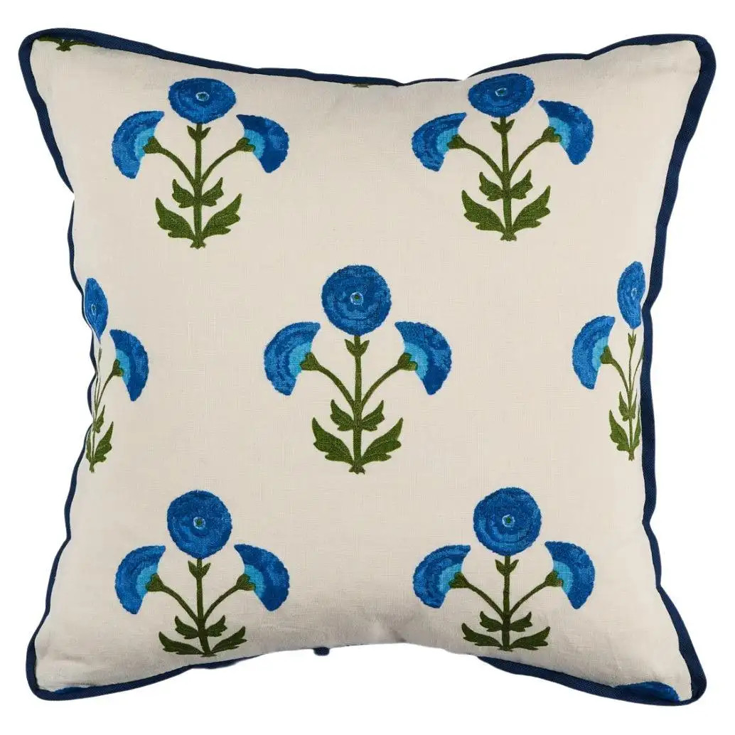 Schumacher Saranda Flower 20" Pillow For Sale at 1stDibs | 1stDibs