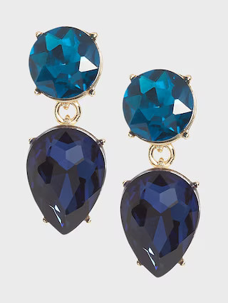 Double Drop Gem Earrings | Banana Republic (US)