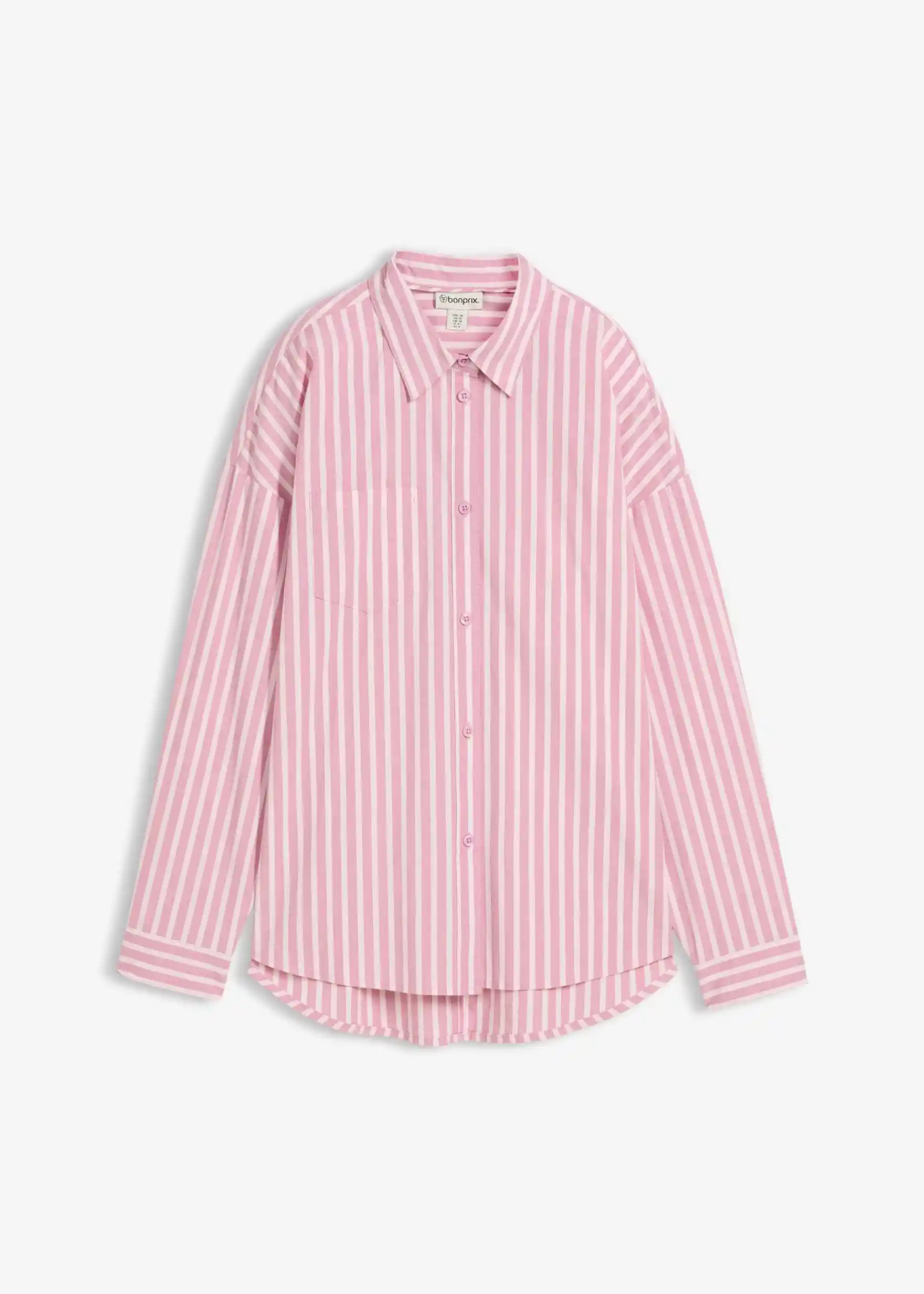 Oversize-Bluse aus Baumwollpopeline | Bonprix DE