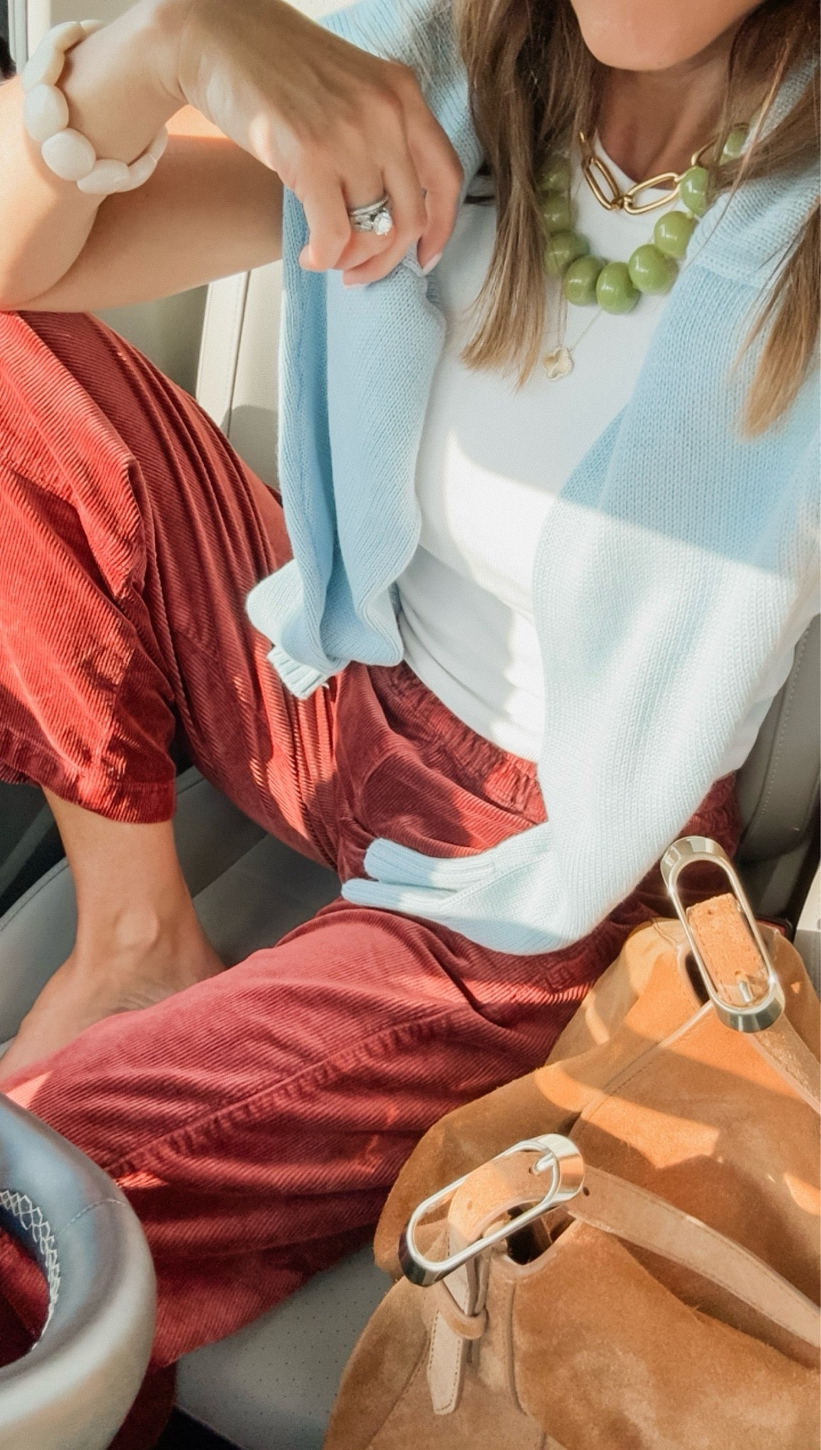 Early Fall. 

Manifesting a little Fall vibes one outfit at a time. 
LOVE this color mix 
S tee / XS pants / S sweater

#LTKootd #LTKmomlife #LTKSeasonal

#LTKmomlife #LTKSeasonal #LTKOver40