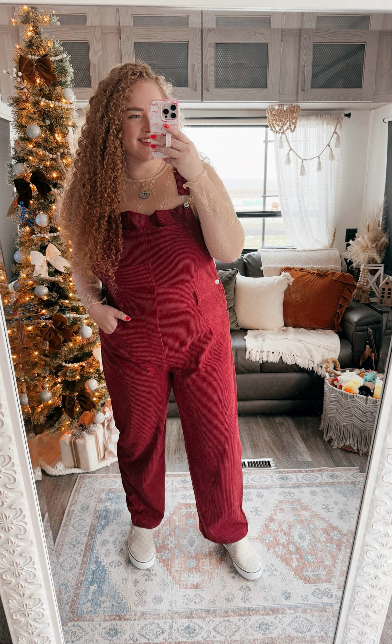 These overalls are so comfy ❤️amazon overalls  | amazon fall overalls | amazon red overalls | fall outfit  | checkered shoes | amazon leopard checkered shoes | lace long sleeve | amazon lace long sleeve | amazon Thanksgiving outfit | thanksgiving outfit inspo | amazon Thanksgiving outfit | amazon fashion | amazon finds | amazon look | amazon outfit | fall outfit | fall look | fall fashion | fall finds | fall outfit inspo | fall fashion inspo | fall 2024 | winter outfit  | holiday outfit  | holiday outfit inspo

#LTKStyleTip #LTKMidsize #LTKSeasonal