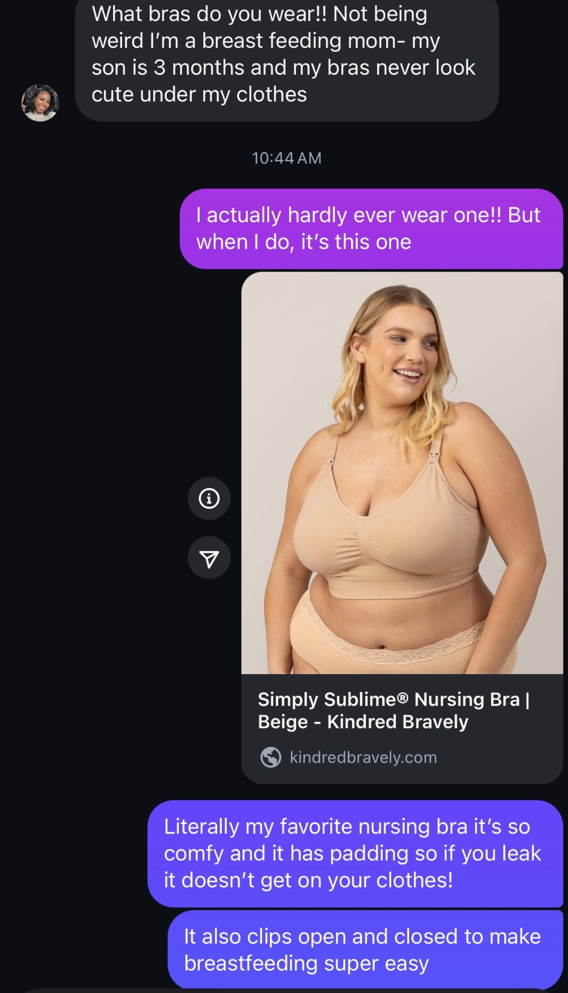 I hateeee bras, especially nursing bras, but THIS one?! A must have. I absolutely love it!! 