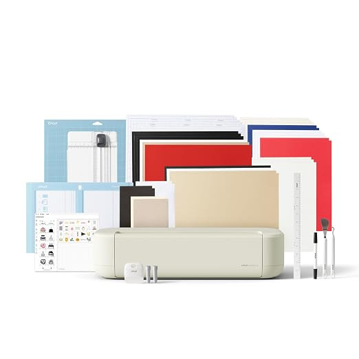 Cricut Explore® 5 Essential Bundle + Digital Content, Taupe | Includes Supplies for 65 Projects ... | Amazon (US)