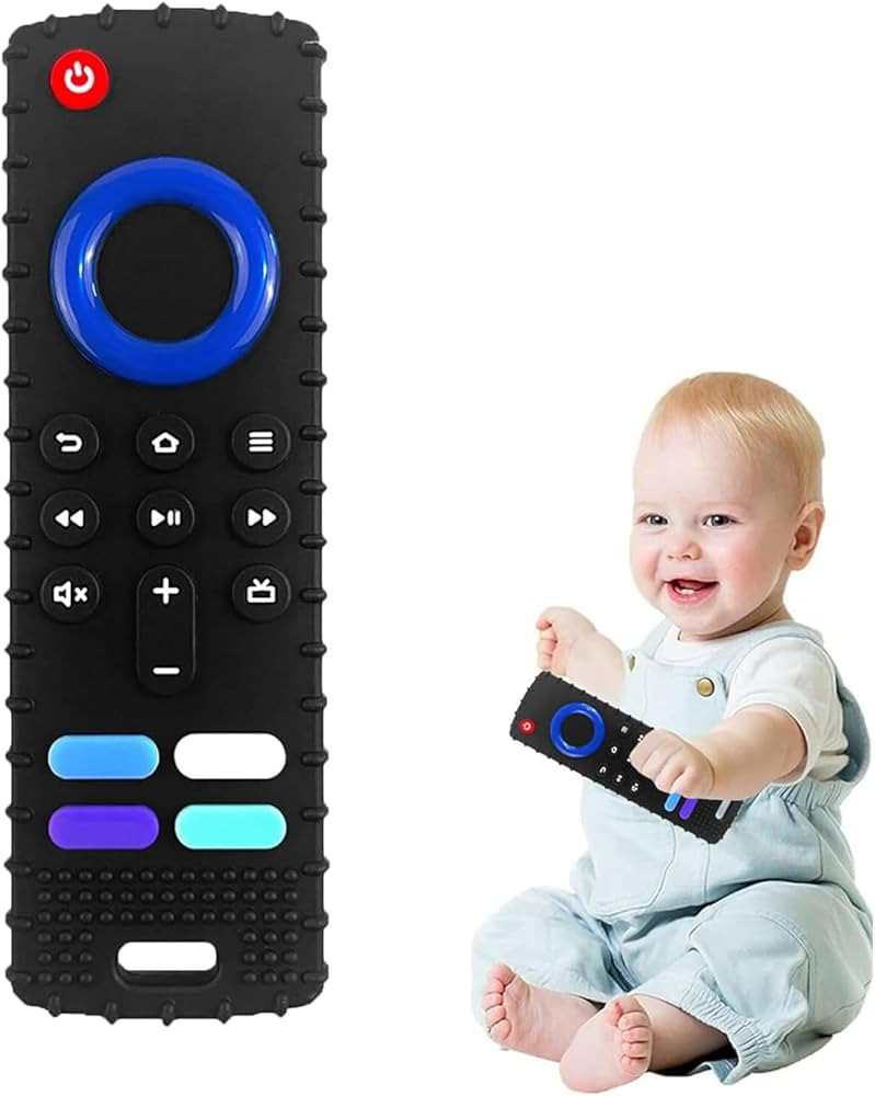 Baby Teething Toys-TV Remote Control Shape Silicone Infants Teething Toys for Babies 0-18 Months,... | Amazon (US)
