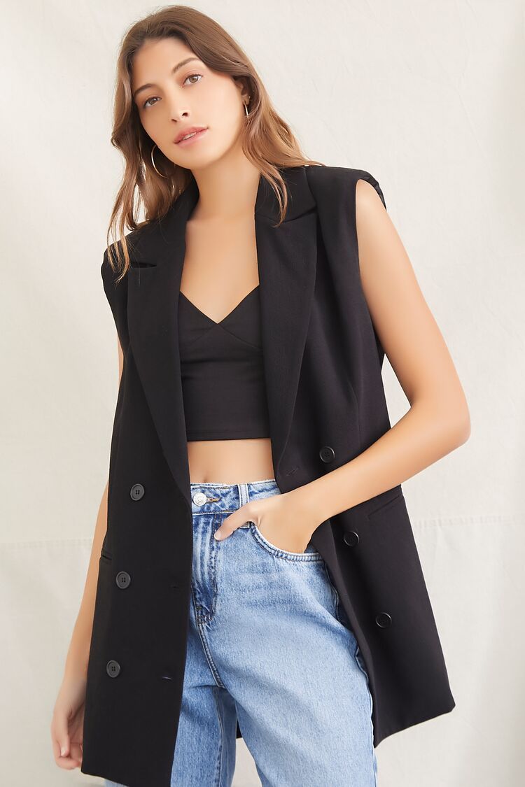 Double-Breasted Blazer Vest | Forever 21 (US)