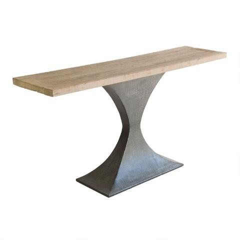 Reclaimed Pine and Metal Samuel Console Table | World Market