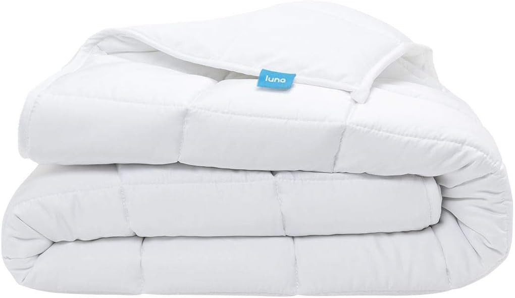 Luna Adult Weighted Blanket - Silky Cooling Bamboo & Premium Glass Beads - 15 Lbs - 48x72 - Full ... | Amazon (US)