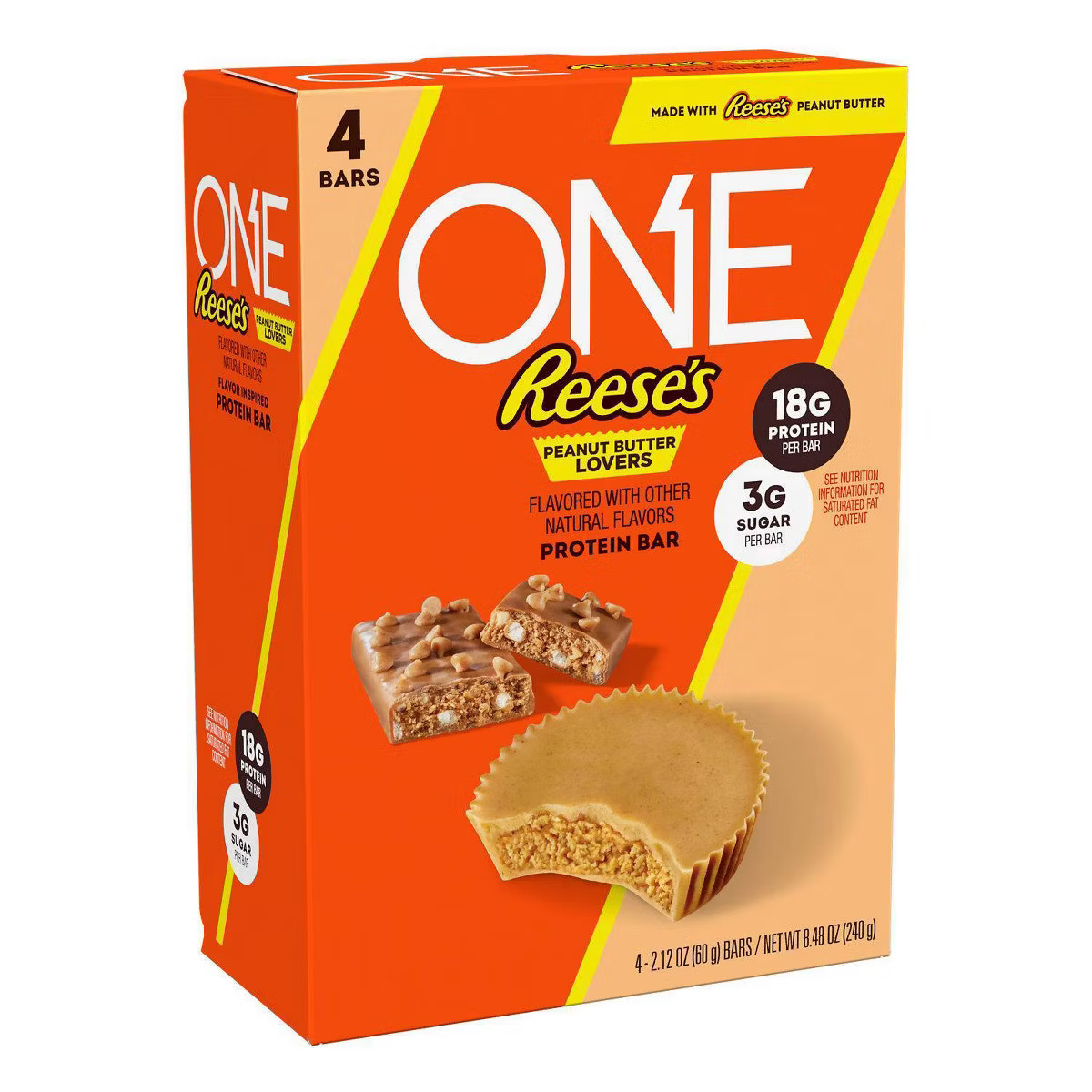 ONE Bar Reese's Peanut Butter Lovers Flavored Protein Bars - 8.48oz/4ct | Target