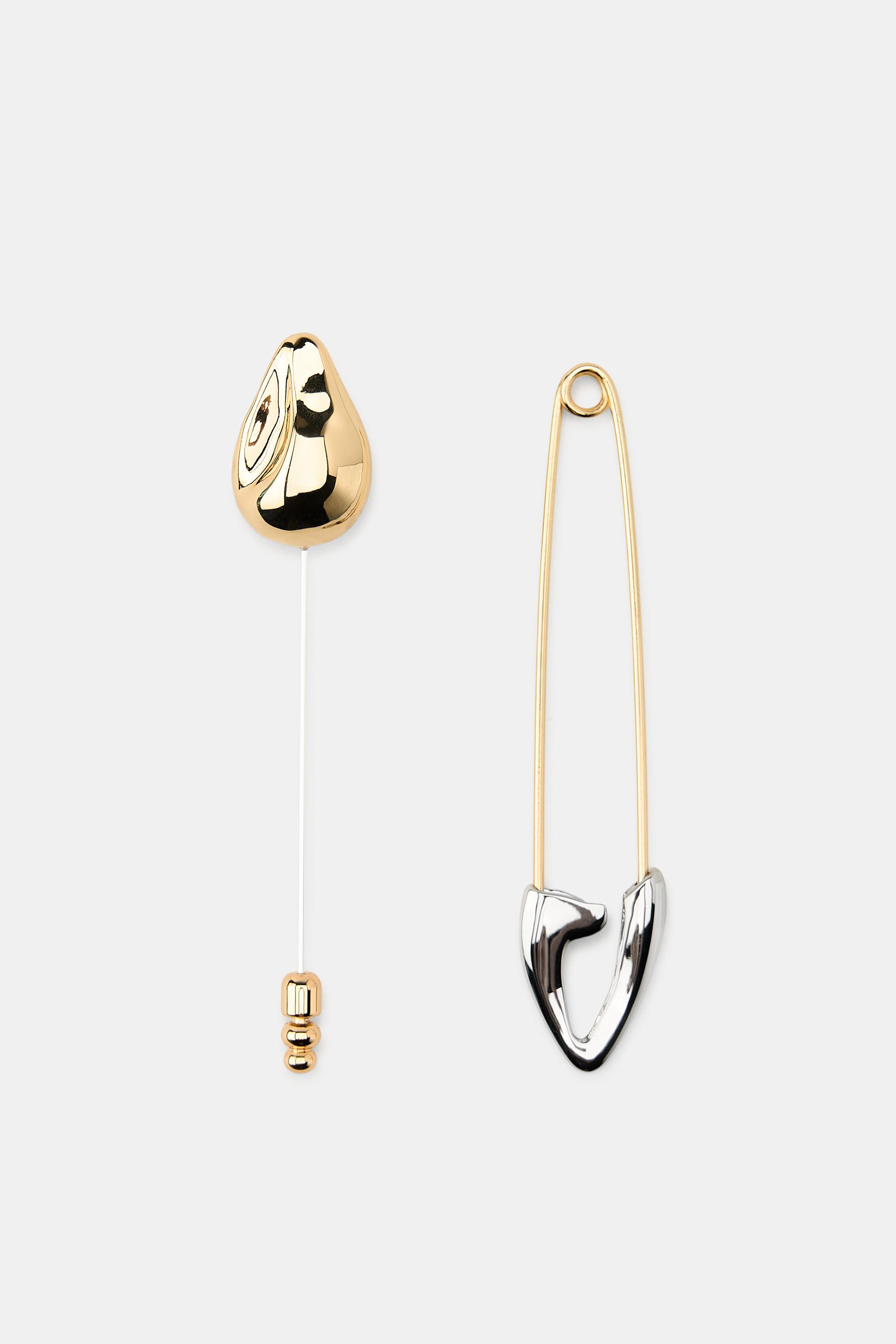 PACK OF 2 SAFETY PIN BROOCHES | Zara US