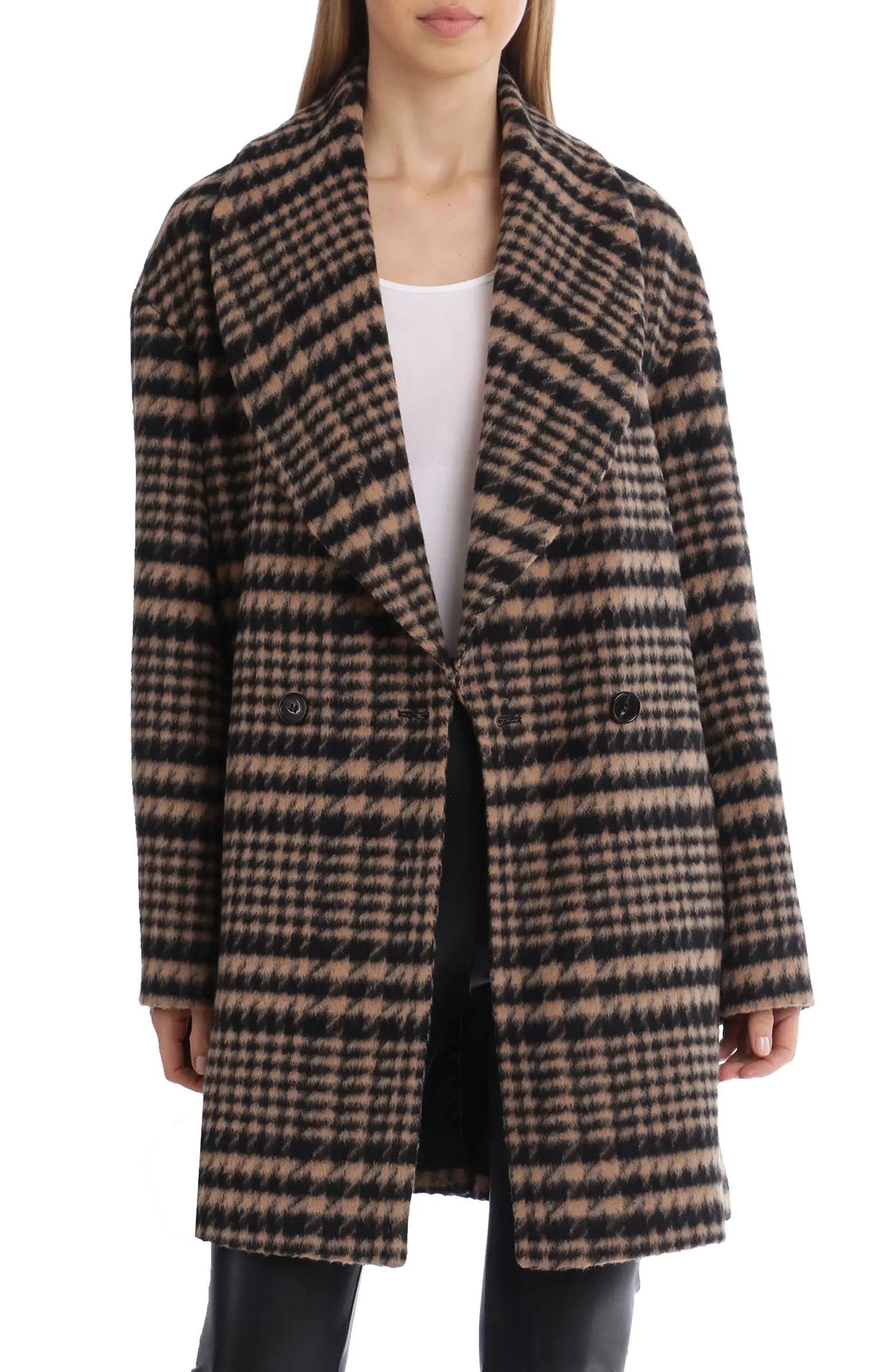Avec Les Filles Houndstooth Check Coat | Nordstrom | Nordstrom