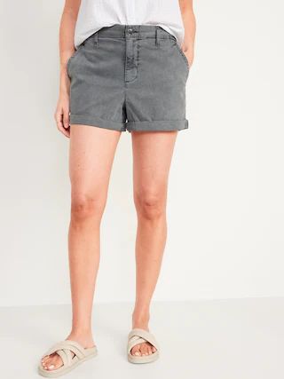 High-Waisted OGC Chino Shorts for Women -- 3.5-inch inseam | Old Navy (US)