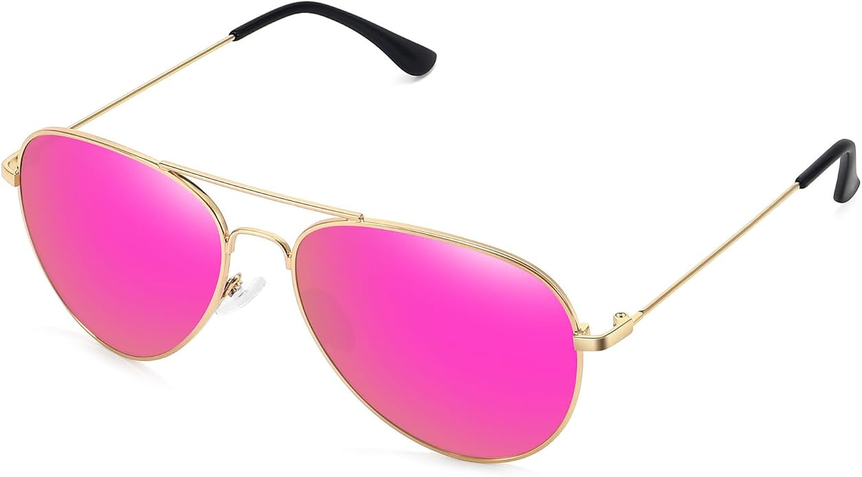 WOWSUN Classic Polarized Aviator Sunglasses for Women Men | Amazon (US)