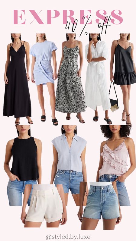 40% off express!

Midi dress, mini dress, casual dress, spring dress, sale, top, trouser shorts, denim shorts 

#LTKSeasonal #LTKstyletip #LTKsalealert