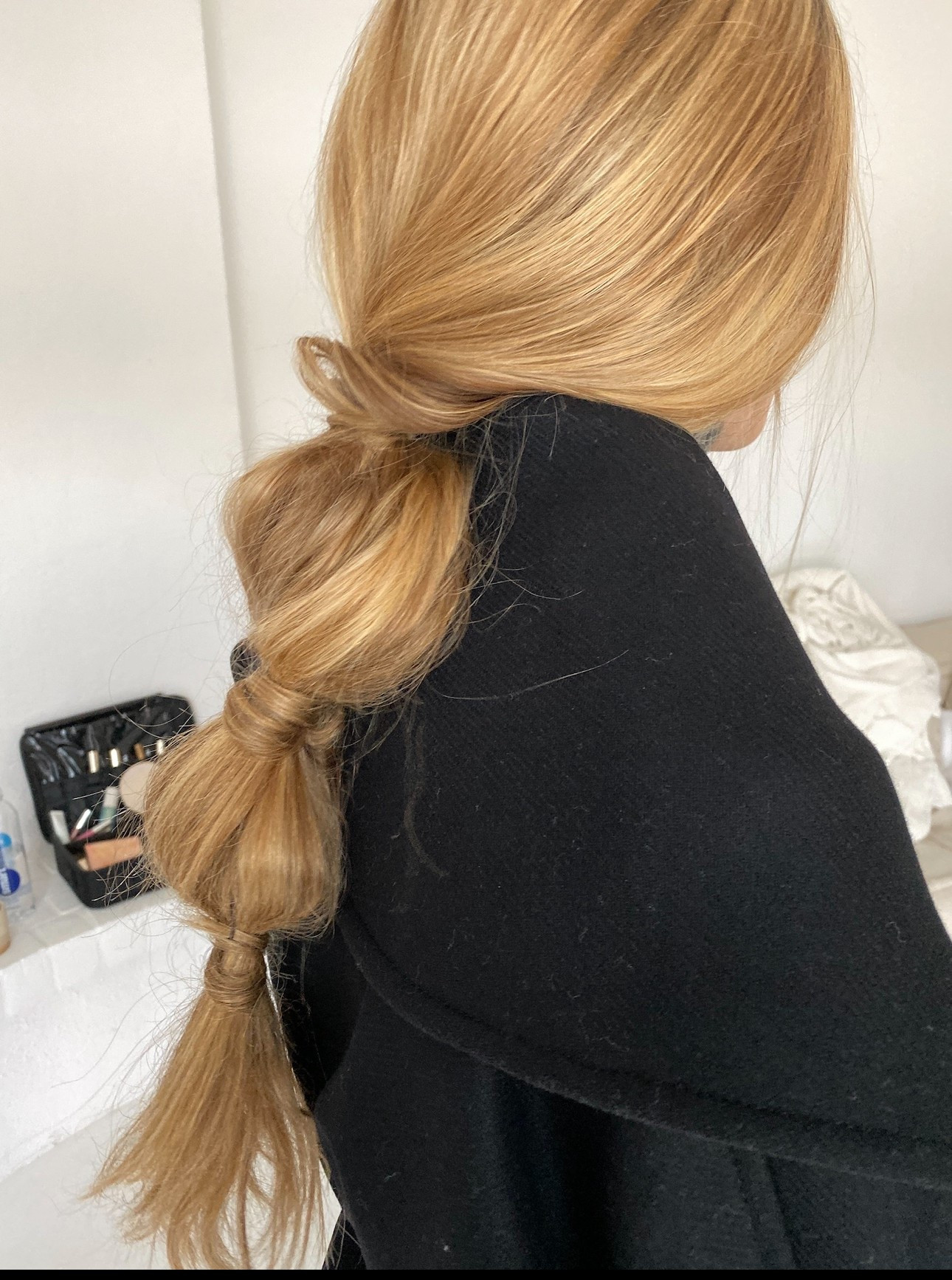 This is an easy and elegant upgrade to a ponytail, while still being less fussy than a complicated updo. The key to a look like this is to leave it sort of organic and lived in. I used seamless hair ties as to not snag Mia’s hair during the takedown. Once I secured each bubble pony, I loosely wrapped a piece of hair around the elastic and let it drape over each section. For products I kept it simple, a dry texture spray to rough up her texture a bit and then a shine spray for a super smooth finish. I love Kitsch and Kenra products always for looks like these. ✨ this would be a Bratislava festival hair look too, try it! 

#LTKStyleTip #LTKBeauty #LTKFestival