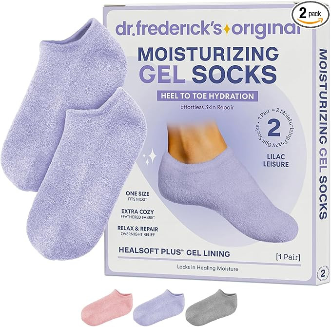 Dr. Frederick’s Original Moisturizing Gel Socks for Men & Women – Dry Feet & Cracked Heel Tre... | Amazon (US)
