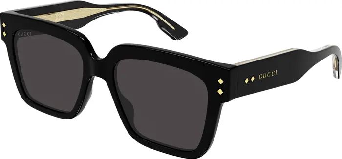Gucci 53mm Square Blue & Beyond Sunglasses | Nordstrom | Nordstrom