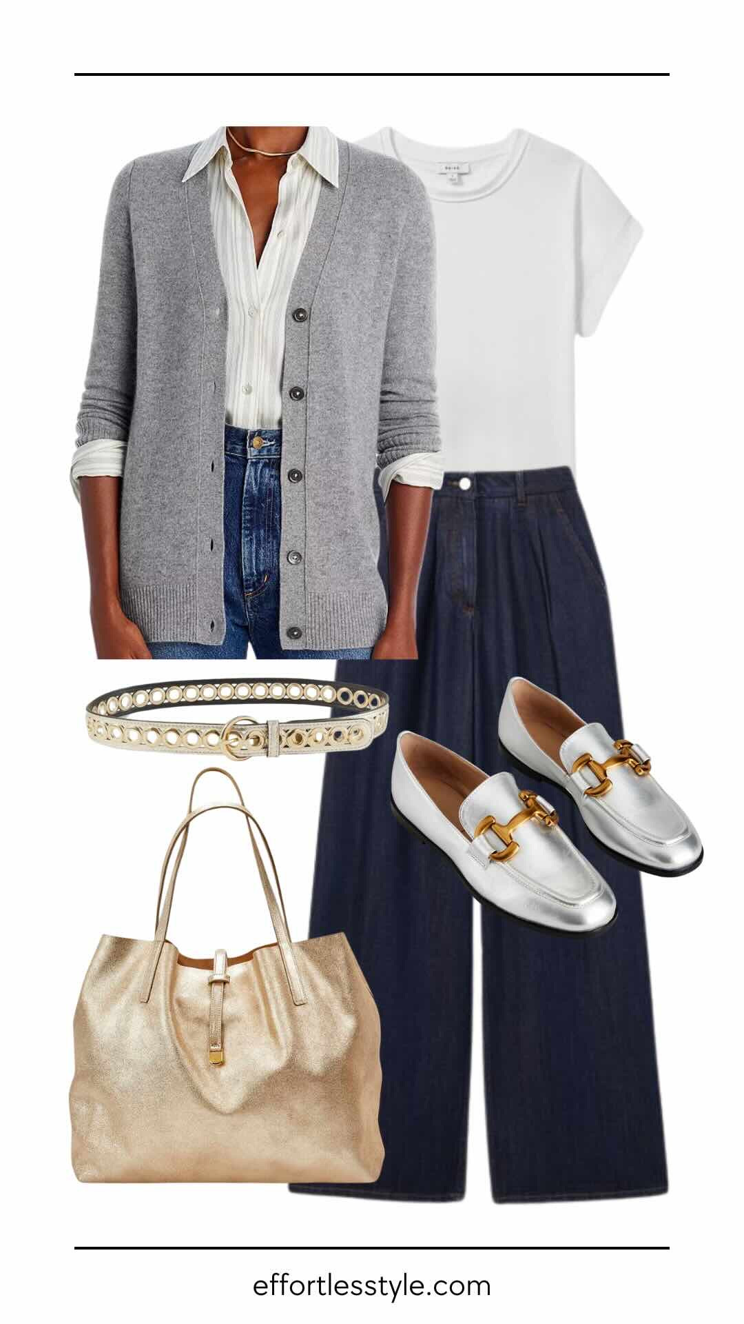 How to style metallic loafers!

#LTKSeasonal #LTKShoeCrush #LTKItBag