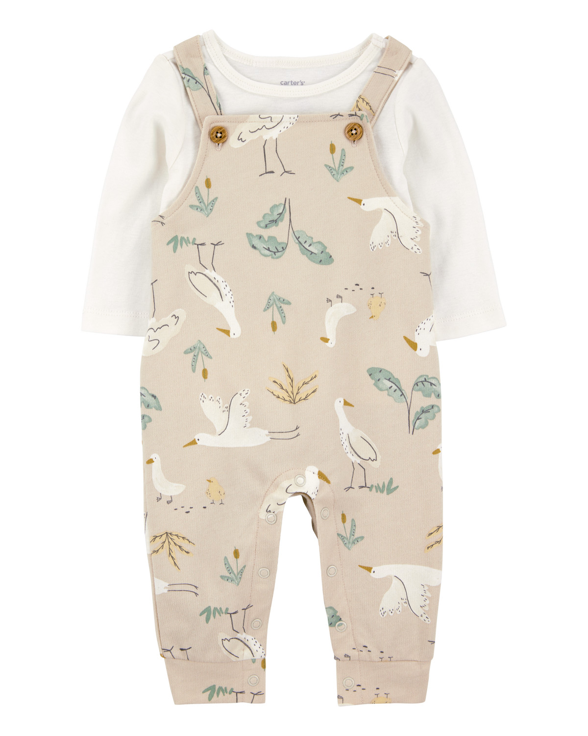 Baby 2-Piece Bird Print Long-Sleeve Tee & Overall Set(4.5)4.5 out of 5 Customer Rating | Carter's Inc