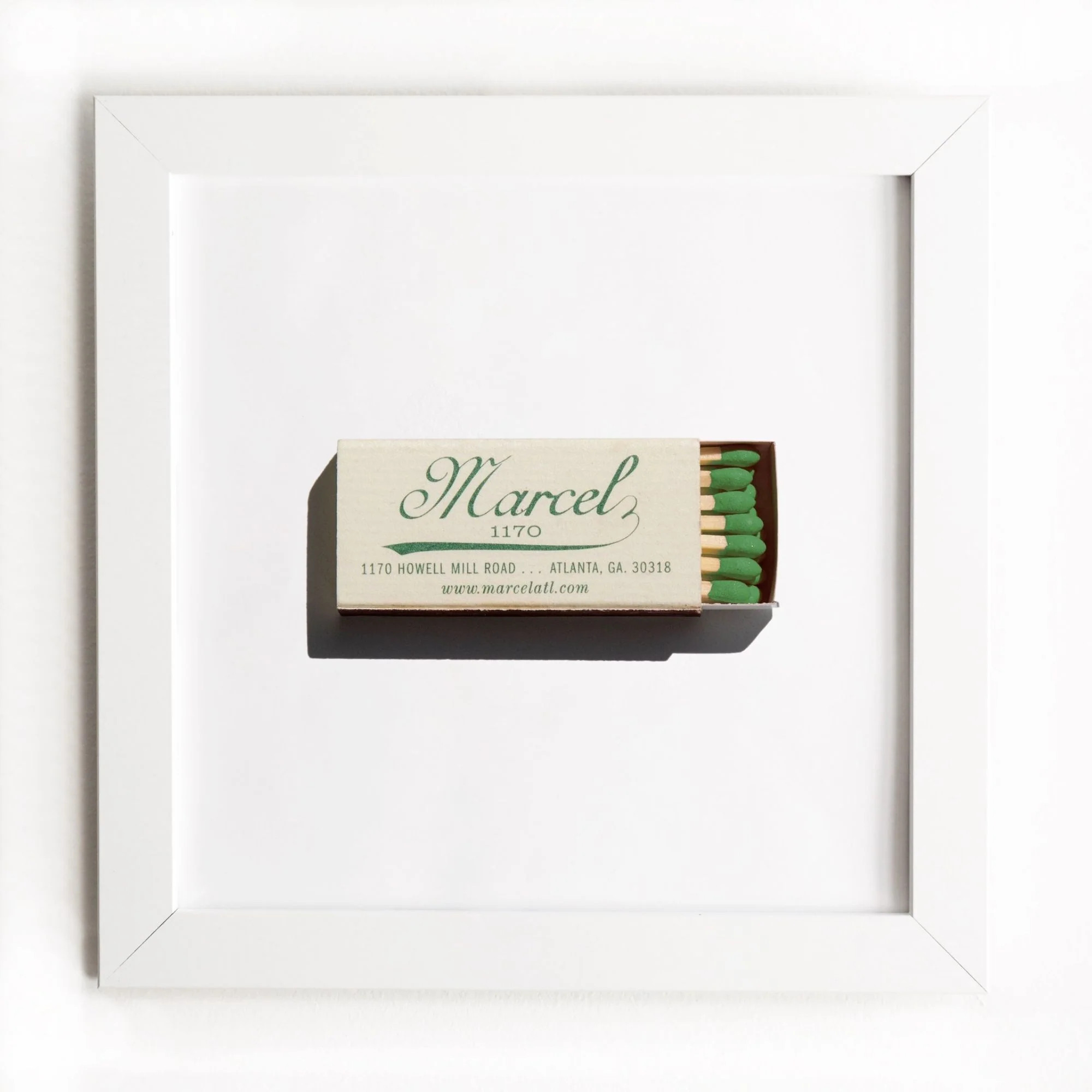 Marcel - Framed Print Matchbook - Gift - Match South | Match South