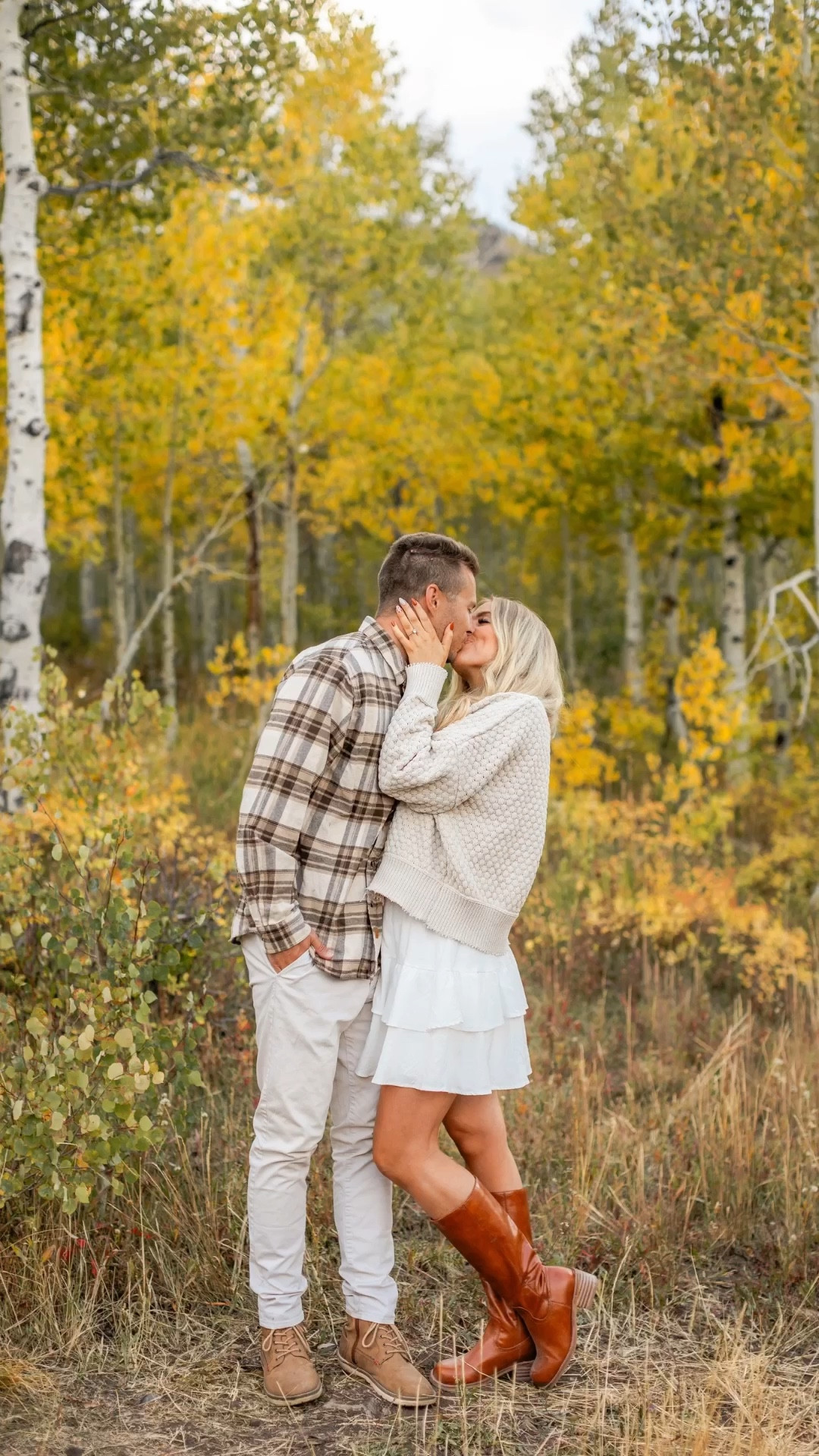outfits we wore for fall family pictures!! I was 17 weeks pregnant but didn’t wanna look pregnant in them haha this was perfect! comfy too! 

sweater: wearing usual M, use code KARINABOLIER for a discount
skirt: I sized up one to an L
boots: size up half 

mens button up plaid shirt: wearing L
mens pants: true to size
mens boots: size up half 

| bump friendly outfit | fall outfit | family photos outfit | womens boots | amazon fashion | called to surf | mens fashion | couple outfits | couple photos 

#LTKBump #LTKFindsUnder100 #LTKSeasonal #LTKWorkwear