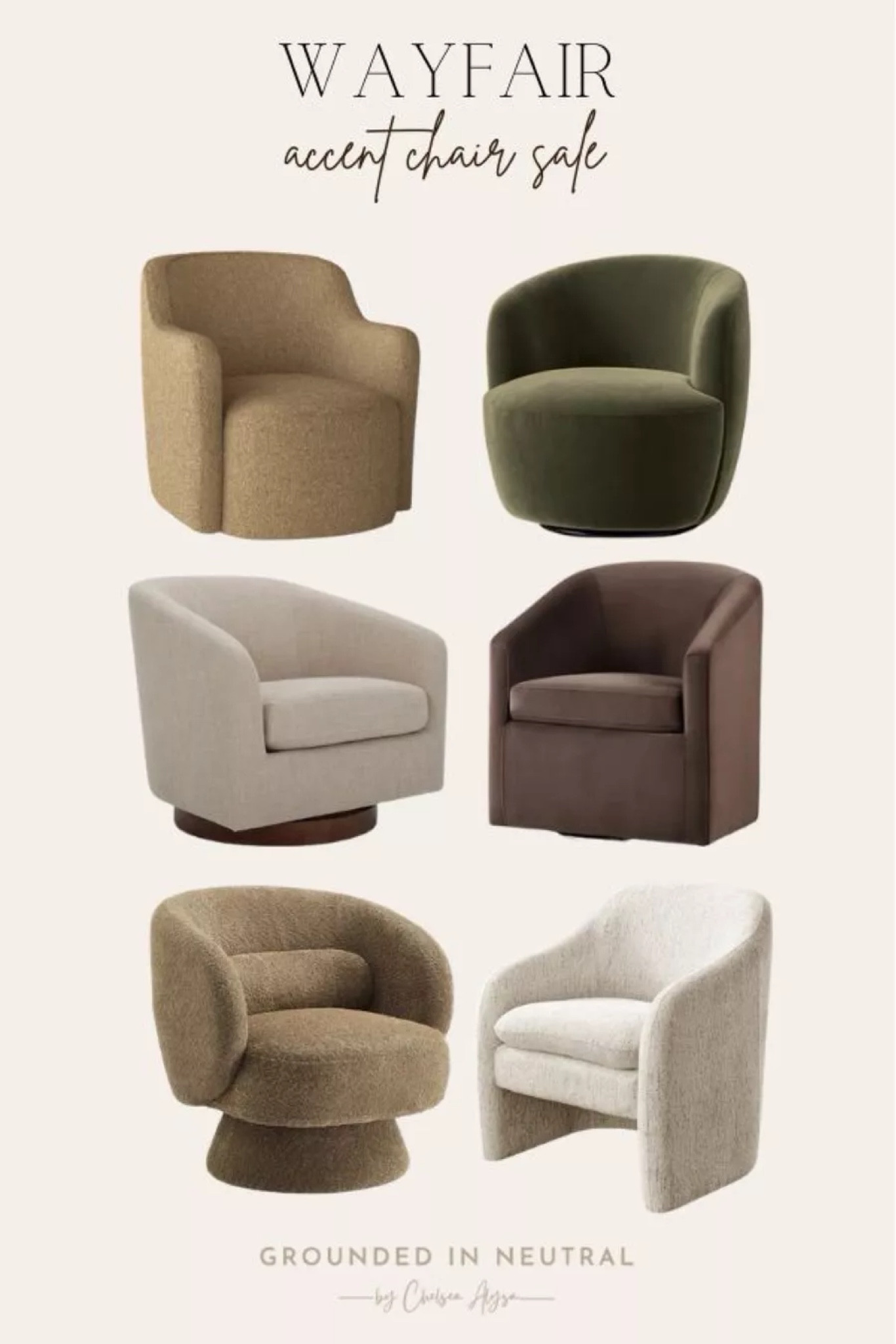 Wayfair accent chair sale! 

#LTKStyleTip #LTKHome #LTKSeasonal