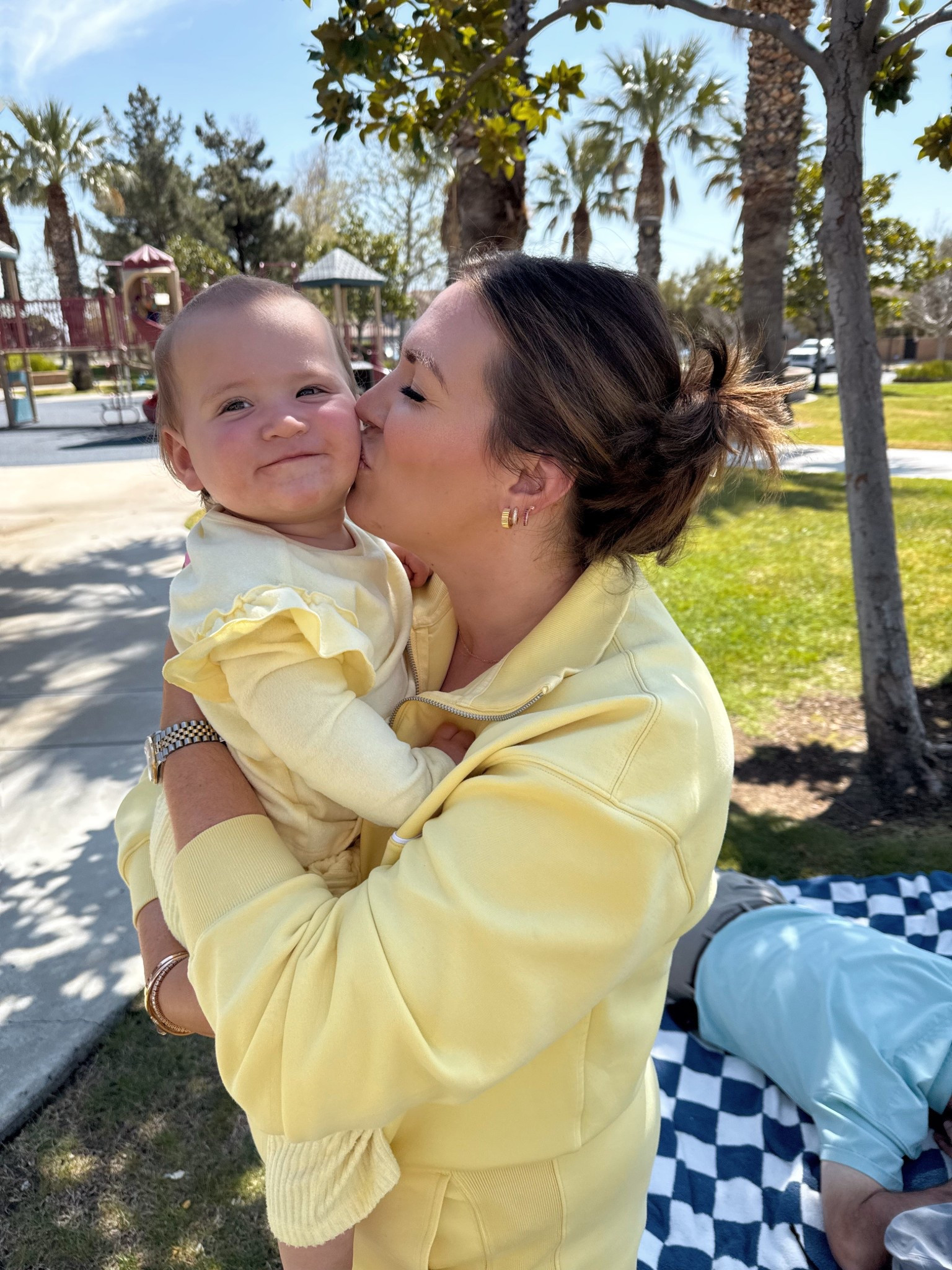 mommy and me butter yellow outfits! wearing size large in top and bottom and savvy is in the 18 month 💛 

#LTKBaby #LTKMidsize #LTKSeasonal