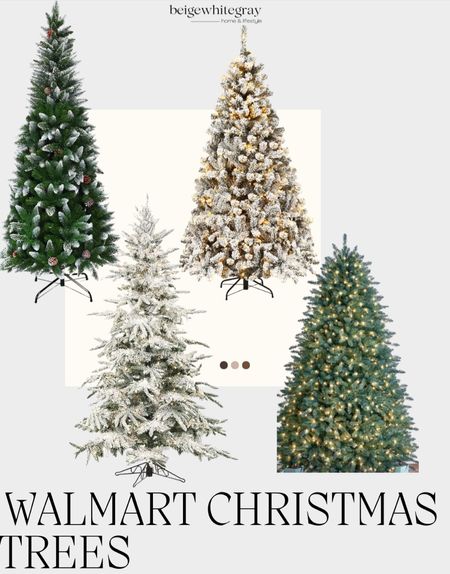 Christmas trees! These Walmart Christmas trees are beautiful! With the variety of styles and different sizes; there is something for everyone!

#LTKU #LTKhome #LTKSeasonal
