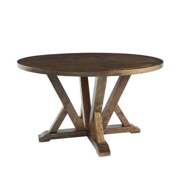 Mccourt 54'' Pine Solid Wood Pedestal Dining Table | Wayfair North America
