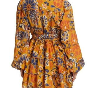 FARM Rio Pineapple Flowers Yellow Mini Dress | Poshmark