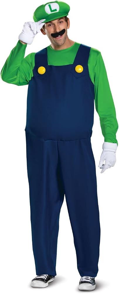 Disguise Men's Luigi Deluxe Adult Costume | Amazon (US)