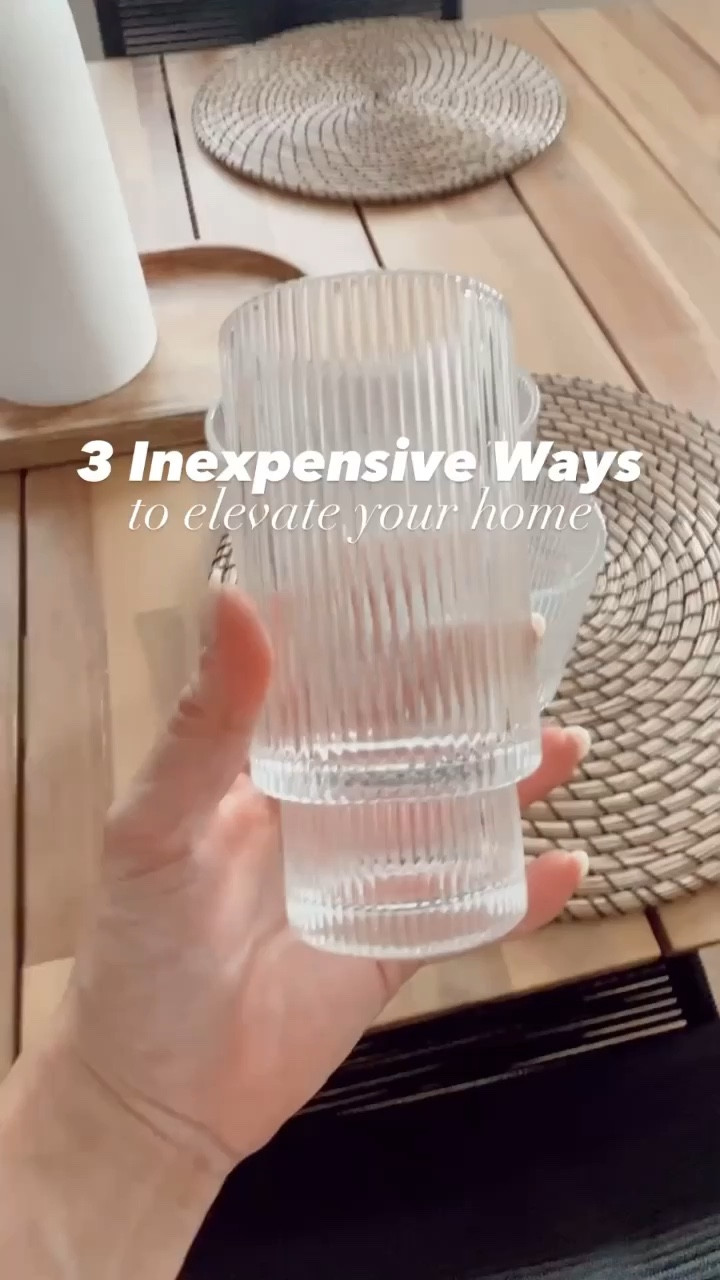 Affordable ways to elevate your home
Chunky throw knit blanket
Ribbed glassware
Ribbed drinking glasses
Concrete decorative bowl
Fruit bowl
Grey bowl

#LTKhome