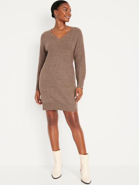 V-Neck Cocoon Sweater Dress for Women | Old Navy (US)