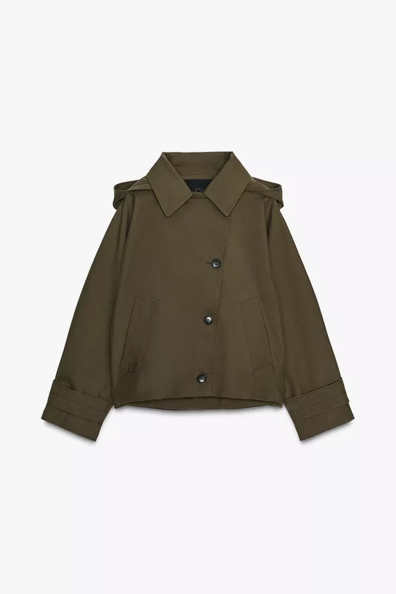 ZW COLLECTION WATER REPELLENT TRENCH COAT | Zara Canada