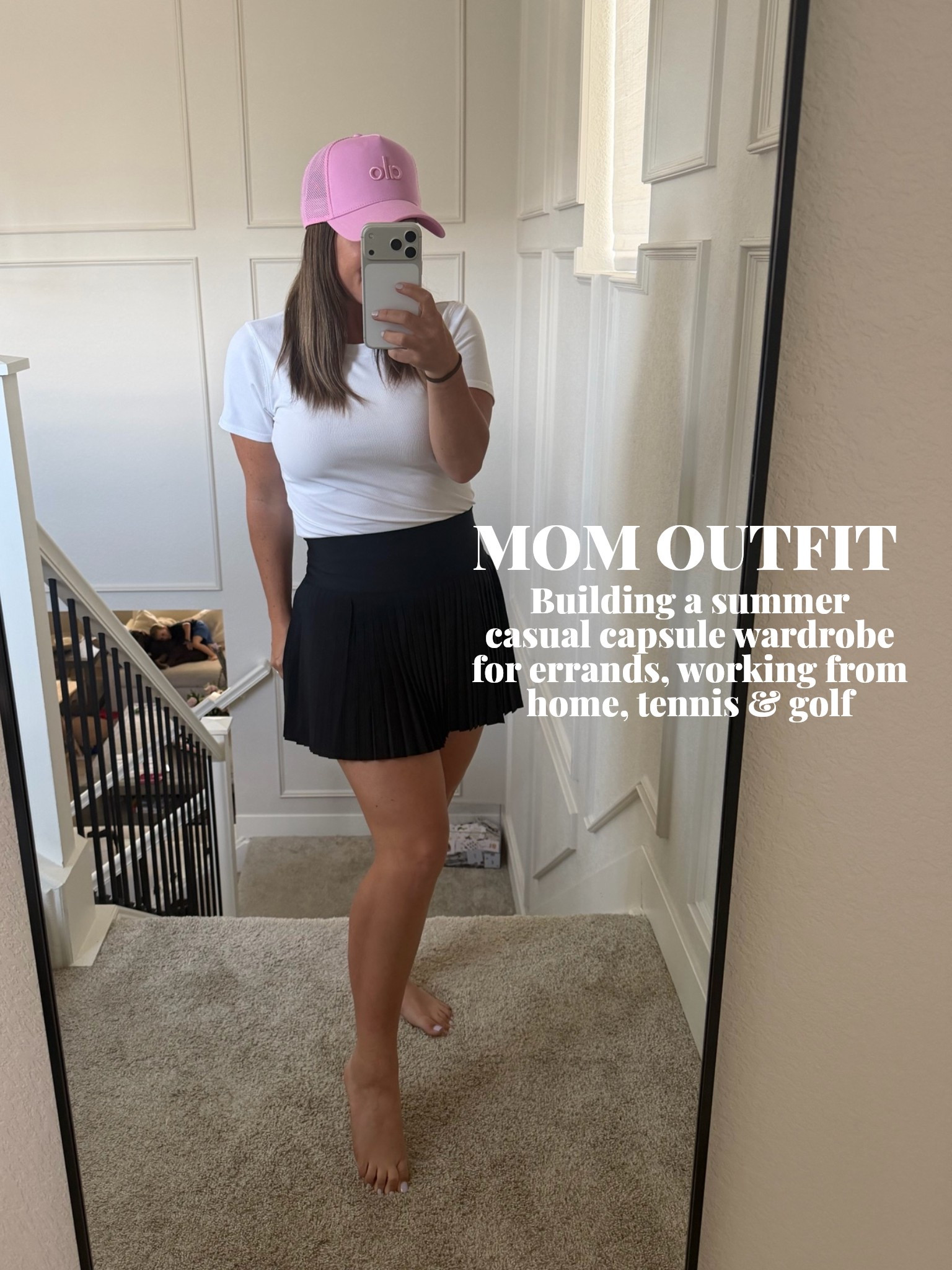 Another casual mom outfit - building a casual capsule wardrobe for a mom of 2. #mom #capsule #capsulewardrobe #mom #momoutfit #golf #tennis #countryclub #alo @Alo Yoga #weekend #summer #summeroutfit

#LTKdayinmylife #LTKgrwm #LTKmomlife