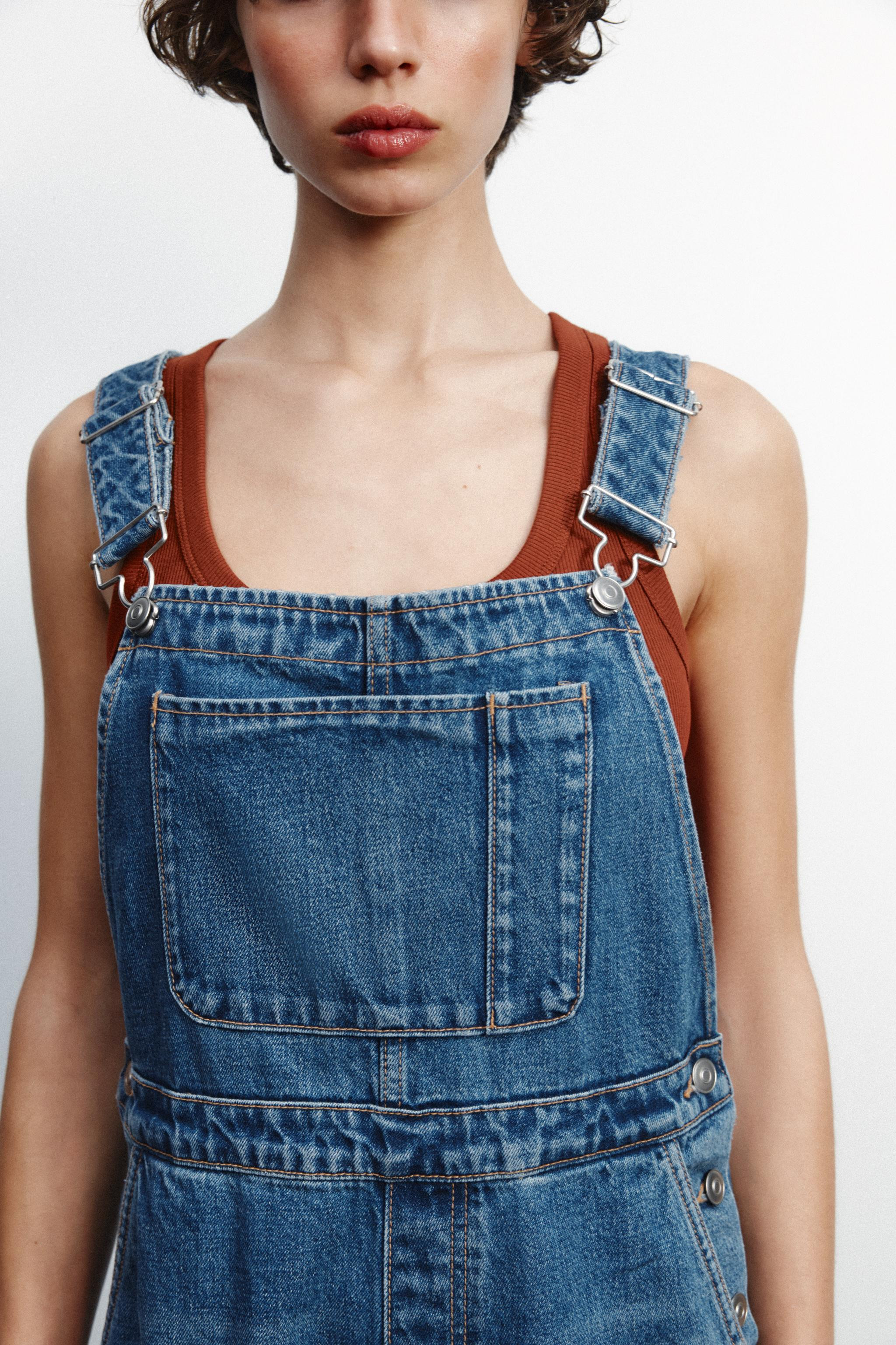 TRF LONG DENIM JUMPSUIT | Zara US