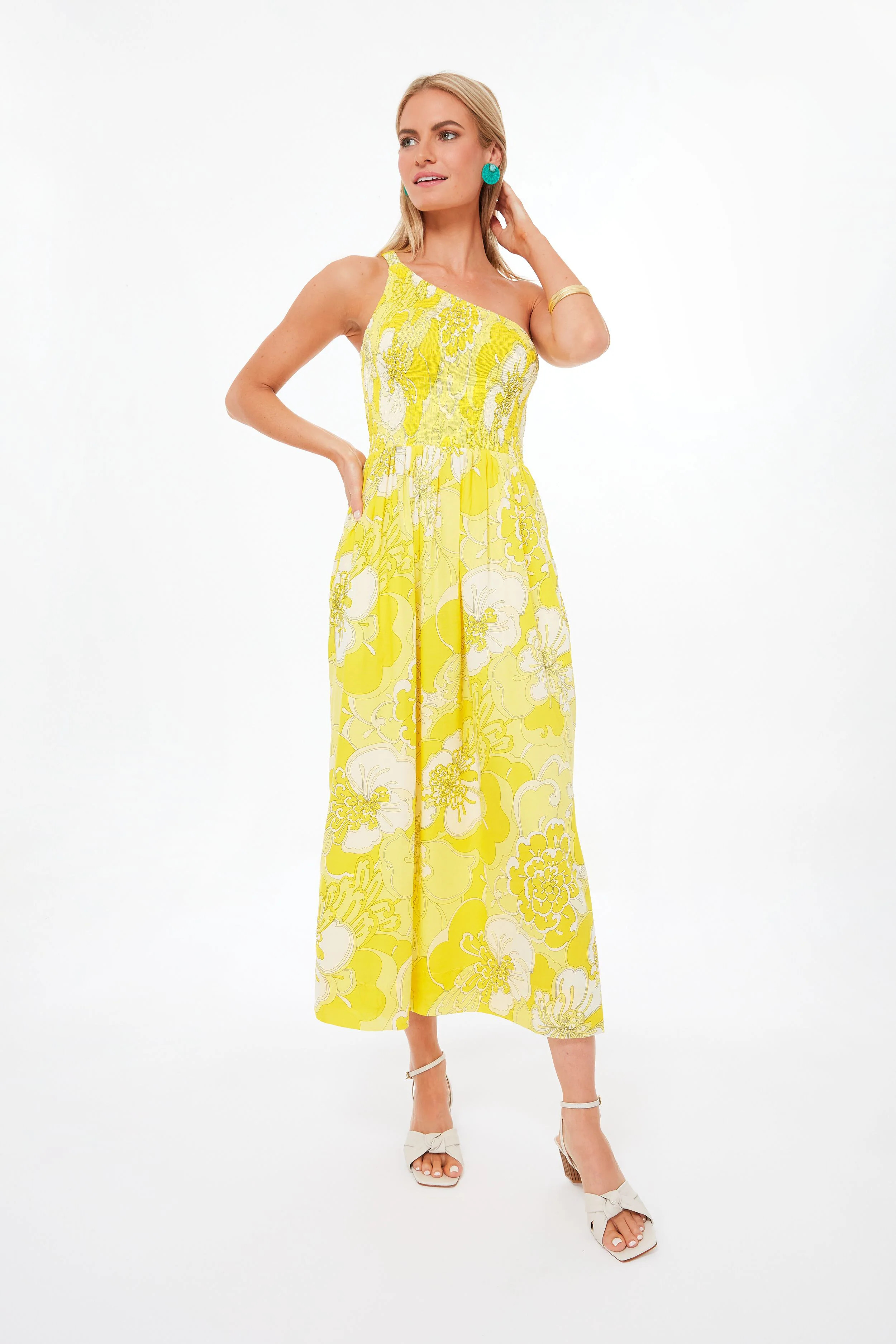 La Frana Floral Print Khalani Midi Dress | Tuckernuck (US)