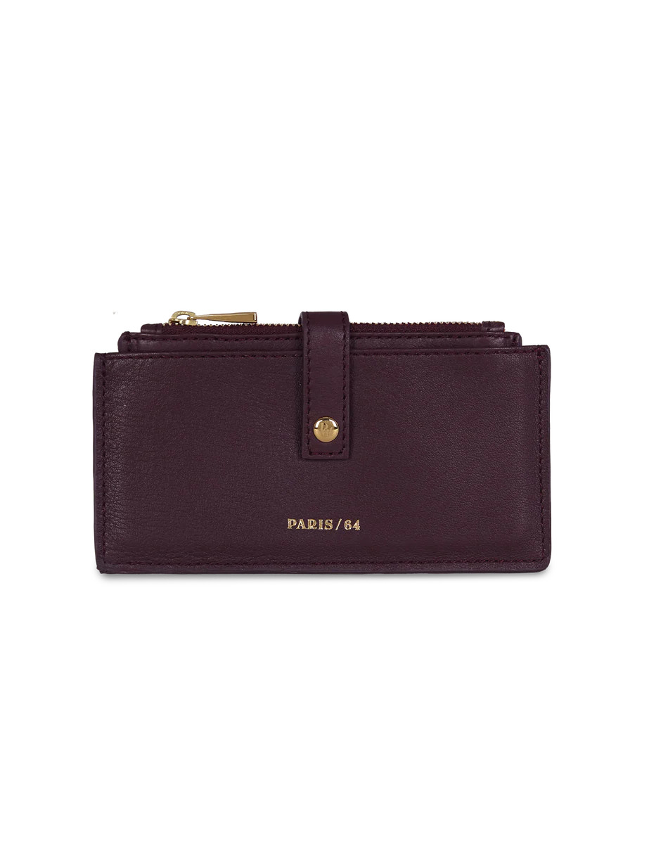 Coin Purse - Card Holder Merci Burgundy by PARIS/64 | PARIS/64