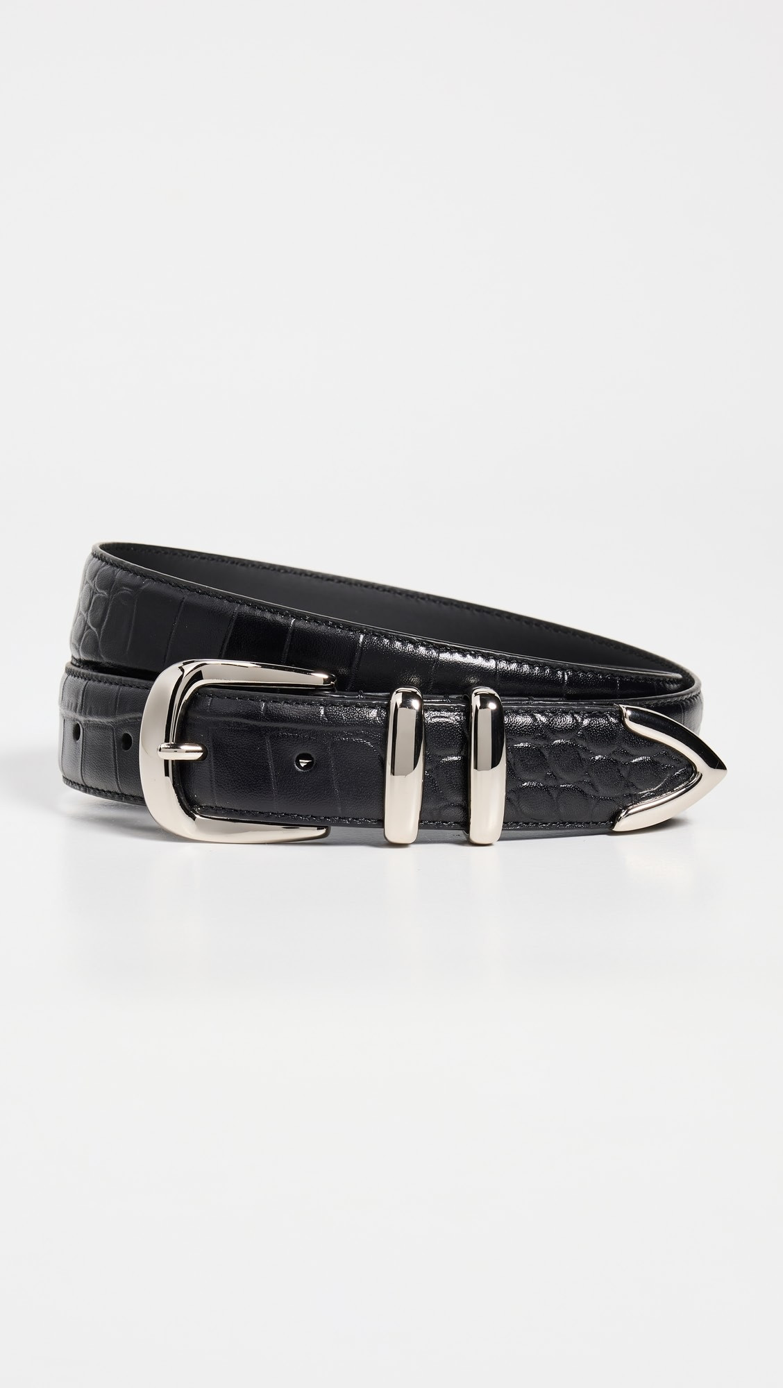 The Jordan Croc Embossed Belt | Shopbop